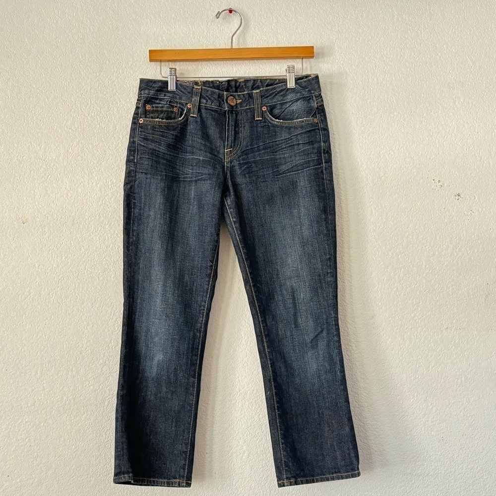 Lucky Brand Lola Ankle Crop Flare Vintage Denim Jeans 90’s Y2K